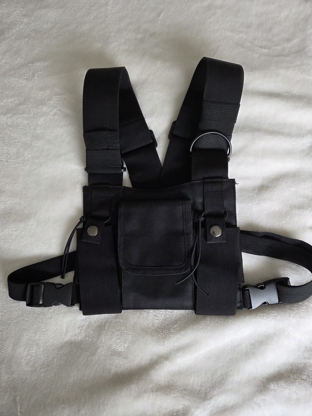 Black Tactical Chest Rig Harness - Men Bags